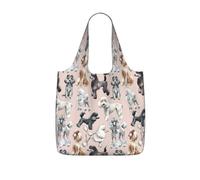 LPWTYCBV Oodles Of Poodles Print Storage Bag With A Drawstring Backpack With Ripstop Polyester Fabric