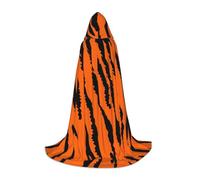 LPWTYCBV Orange Tiger Leopard Print Hooded Cape For Teenagers Comfortable And Durable Costume Cape For Halloween