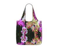 LPWTYCBV Orchids Print Storage Bag With A Drawstring Backpack With Ripstop Polyester Fabric