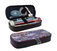 LPWTYCBV Patriotic Stars Strips Independence Day Printed Leather Pencil Case with Zipper Seal is Very Suitable for Daily Use.