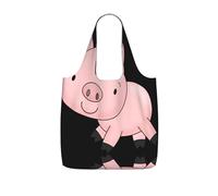 LPWTYCBV Piggy Print Storage Bag With A Drawstring Backpack With Ripstop Polyester Fabric