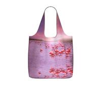 LPWTYCBV Pink Flamingos Print Storage Bag With A Drawstring Backpack With Ripstop Polyester Fabric