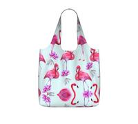 LPWTYCBV Pink Flamingos Print Storage Bag With A Drawstring Backpack With Ripstop Polyester Fabric