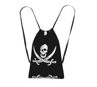 LPWTYCBV Pirate Flag Print Ultra-Lightweight 14l Reusable Polyester Travel Backpack For Shopping, Commuting, And Everyday Carry