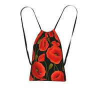 LPWTYCBV Poppy Flowers Print Ultra-Lightweight 14l Reusable Polyester Travel Backpack For Shopping, Commuting, And Everyday Carry