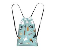 LPWTYCBV Raining Cats & Dogs Print Ultra-Lightweight 14l Reusable Polyester Travel Backpack For Shopping, Commuting, And Everyday Carry