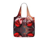 LPWTYCBV Red Wine Glass Cheers Print Storage Bag With A Drawstring Backpack With Ripstop Polyester Fabric