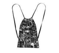 LPWTYCBV Retro Cool Camera Collection Print Ultra-Lightweight 14l Reusable Polyester Travel Backpack For Shopping, Commuting, And Everyday Carry