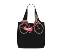 LPWTYCBV Retro Red Bicycle Print Storage Bag With A Drawstring Backpack With Ripstop Polyester Fabric