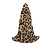 LPWTYCBV Rough Leopard Print Print Hooded Cape For Teenagers Comfortable And Durable Costume Cape For Halloween