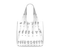 LPWTYCBV Sign Language Alphabet Print Storage Bag With A Drawstring Backpack With Ripstop Polyester Fabric