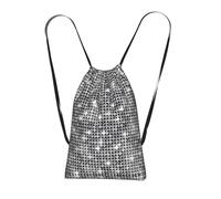 LPWTYCBV Silver Sequin Sparkle Pattern Print Ultra-Lightweight 14l Reusable Polyester Travel Backpack For Shopping, Commuting, And Everyday Carry