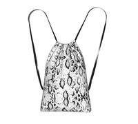 LPWTYCBV Snake Skin Black And White Print Ultra-Lightweight 14l Reusable Polyester Travel Backpack For Shopping, Commuting, And Everyday Carry