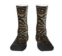 LPWTYCBV Snake Skin Print Adult Socks Men'S Women'S Crew Socks Funny Crazy Novelty Socks