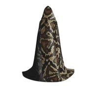 LPWTYCBV Snake Skin Print Hooded Cape For Teenagers Comfortable And Durable Costume Cape For Halloween