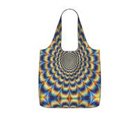 LPWTYCBV Spiral Optical Illusion Gif Print Storage Bag With A Drawstring Backpack With Ripstop Polyester Fabric