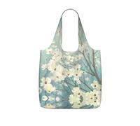 LPWTYCBV Spring Dogwood Blossoms Print Storage Bag With A Drawstring Backpack With Ripstop Polyester Fabric