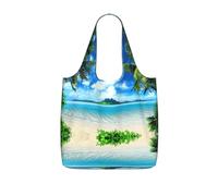 LPWTYCBV The Sea Print Storage Bag With A Drawstring Backpack With Ripstop Polyester Fabric
