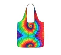 LPWTYCBV Tie Dye Hippies Print Storage Bag With A Drawstring Backpack With Ripstop Polyester Fabric