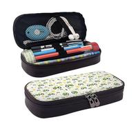 LPWTYCBV Tractor Farming Printed Leather Pencil Case with Zipper Seal is Very Suitable for Daily Use.
