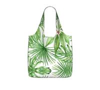 LPWTYCBV Tropical Palm Banana Leaves Print Storage Bag With A Drawstring Backpack With Ripstop Polyester Fabric