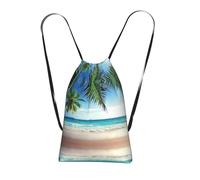 LPWTYCBV Tropical Palm Tree Hawaii Beach Print Ultra-Lightweight 14l Reusable Polyester Travel Backpack For Shopping, Commuting, And Everyday Carry