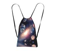 LPWTYCBV Universe Planet Print Ultra-Lightweight 14l Reusable Polyester Travel Backpack For Shopping, Commuting, And Everyday Carry