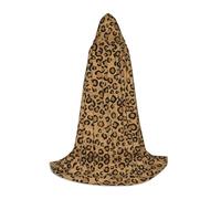 LPWTYCBV Wild Leopard Animal Print Hooded Cape For Teenagers Comfortable And Durable Costume Cape For Halloween