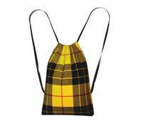 LPWTYCBV Yellow Gray Black Plaid Print Ultra-Lightweight 14l Reusable Polyester Travel Backpack For Shopping, Commuting, And Everyday Carry