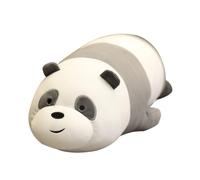 LPXBHSW 3 Bare Bears Plush Dolls Cute Ice Bear Grizzly Panda Stuffed Toys for Kids Cute Bare Bears Cushion Pillow (28cm,Gray)