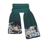 LPXBHSW Demon Killing Scarf, Devil Killing Corps Figure Keep Warm Neckerchief, Kamados Frannel Soft Shawls Wraps Unisex Scarves (C)