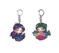 LPXBHSW The Apothecary Diary Keychain 2pcs, Maomao & Jinshi Chibi Figure Acrylic Pendant Keyring, Anime Character Key Bag Accessories for Fans (C)