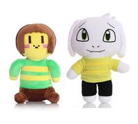 LPXBHSW Under Tale Plush Cute Chara & Asriel Chibi Figure Plush Doll Under Tale Stuffed Soft Toy for Fans Kids Gift