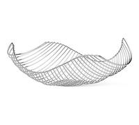 LPY Mesh Ruffled Silver Chrome Fruit and Vegetable Basket Silver With Modern Decor Drain Tray Simple Design Living Room Dining Table Decorations Dried Fruit Snack Storage