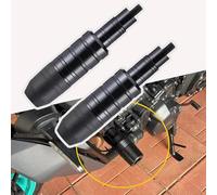 LPYFDC Motorcycle Frame Sliders Crash Protector for Ducati Diavel Titanium, Aluminum Alloy Motorcycle Falling Protection Crash Pad,A BLACK