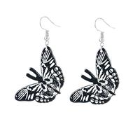 LPYO Halloween Ghost Earrings for Women Unique Funny Acrylic Ghost Print Pumpkin Dangle Earrings Handmade Lightweight Charm Spooky Candy Corn Witch Statement Earrings Halloween Cosplay Costume Party