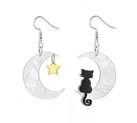 LPYO Halloween Ghost Earrings for Women Unique Funny Acrylic Ghost Print Pumpkin Dangle Earrings Handmade Lightweight Charm Spooky Candy Corn Witch Statement Earrings Halloween Cosplay Costume Party