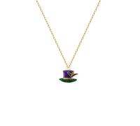 LPYO Mardi Gras Necklaces for Women Men Fashion Alloy Mask Crown Hat Pendant Necklaces Funny Fat Tuesday Theme Necklaces Holiday Accessory Jewelry, M, Zinc, No Gemstone