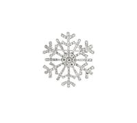 LPYO Snowflake Brooch Pin for Women Ladies Dainty Cubic Zirconia Simulated Snowflake Pearl Brooch Pins Charm Christmas Wedding Banquet Party Clothes Accessories Brooch, M, Zinc, cubic zirconia