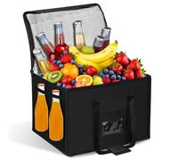 LPZMPZ Hroß Thermal Cooler Bag 40L Foldable Picnic Bag Insulated Shopping Bag for Camping BBQ Travel Car Food Transport