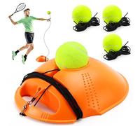 LPZMPZ Tennis Trainer Tennis Alone Play Trainer Baseboard Set with 3 Rebound Balls, Tennis Practice Device, Self-taught Tennis Trainer Set, for Players Beginners