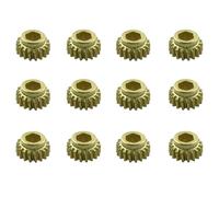 LQ Industrial 12PCS Metal Guitar String Pegs Oblique Gear Guitar String Tuning Pedal Gear Musical Instrument Accessories Hexagonal Gear 18 Tooth for Guitar Bass Tuner Adjusting String TensionGold