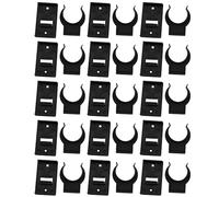 LQ Industrial 15PCS Cabinet Toe Kick Accessories Corner Joint Plastic Snap Screw Kitchen Foot Base Clip Cabinet Leveling Clip Black
