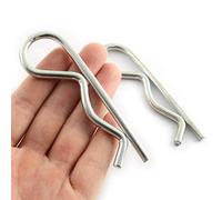 LQ Industrial 2 PCS Stainless Steel R Clips Spring Retaining Wire Hair Pins Lynch Cotter M5x100