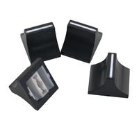 LQ Industrial 20PCS 14x11x10mm Sound Card Volume Faders Mixing Console Plastic Faders Potentiometer Black and White Knob Push Cap for Potentiometer Adjustment Stage Lighting Tuning Volume Control