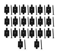 LQ Industrial 20PCS Black Hidden Deck Fasteners Nylon Plastic Clip with Screws Suitable for Fastening Indoor/Outdoor Decking