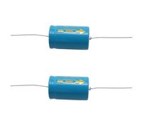 LQ Industrial 2PCS 2200uF 63V 22x36mm Horizontal Through Hole Axial Electrolytic Capacitor Suitable for Host Power Supplies Air Conditioning Main Control Board Electronic Toy