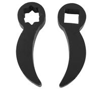 LQ Industrial 2PCS Black Chromium Vanadium Steel Adapter Pry Bar Wrench Adapter Head Vehicle Maintenance Tool