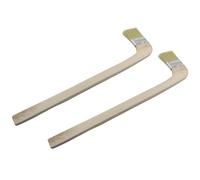 LQ Industrial 2PCS Boatyard Cleaning Bent Brush Hybrid 2" Bent Handle Round Head Hog Hair Brush Extended Wooden Handle Brush Paint Brush Brush for Home Decor Architectural Industrial...