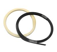 LQ Industrial 2pcs Guitar Binding Strip Black and White Plastic Binding Purfling Strips Edge Trim for Guitar Parts Accessories